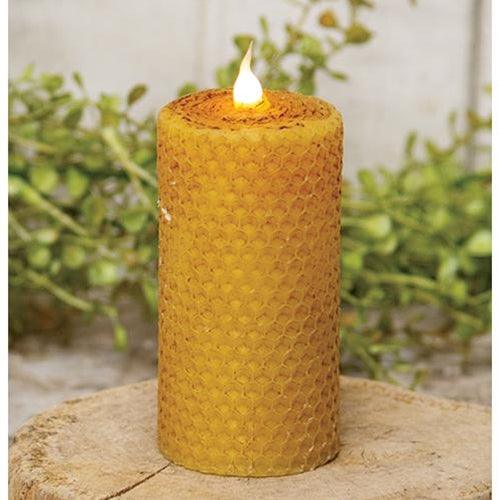 Wrapped Honeycomb LED Pillar 2 x 4 - The Fox Decor