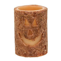 Jack O'Lantern Votive Timer Pillar 2 x 4 - The Fox Decor