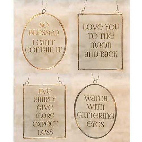 Golden Quotes 4 Asstd - The Fox Decor