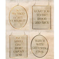 Golden Quotes 4 Asstd - The Fox Decor