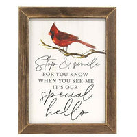 Stop & Smile Cardinal Framed Print 12 x 16 - The Fox Decor