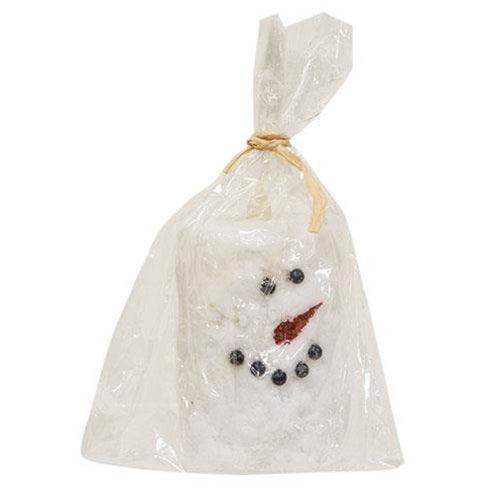 Snowman Votive Timer Pillar 2 x 3 - The Fox Decor