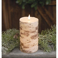 Birch Look LED Timer Votive 2 x 3 - The Fox Decor