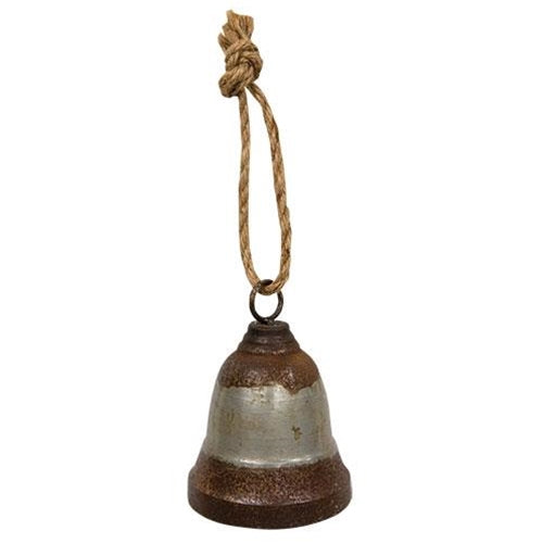 Distressed Rusty Metal Bell Ornament - The Fox Decor