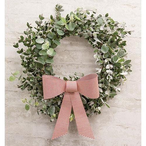 Red & White Striped Hanging Bow - The Fox Decor