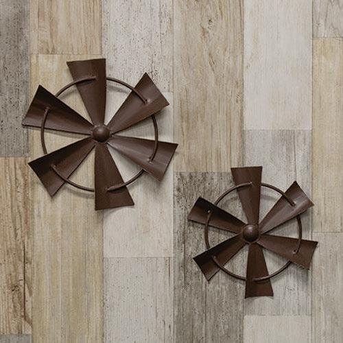 Rustic Hanging Windmill 725 - The Fox Decor