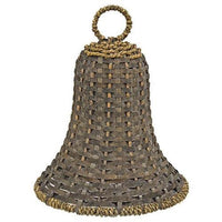 Graywash Basketweave Bell - The Fox Decor