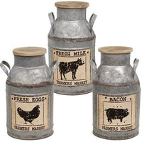 Farm Animal Bucket 3 Asstd - The Fox Decor