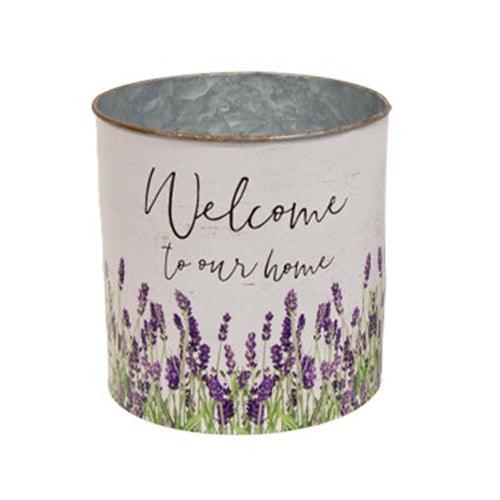 2 Set Welcome to Our Home Lavender Buckets - The Fox Decor