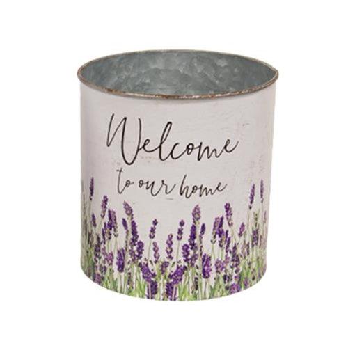 2 Set Welcome to Our Home Lavender Buckets - The Fox Decor