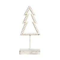 Shabby Chic Beaded Christmas Tree on Base 1175 - The Fox Decor