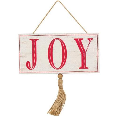 Joy Tassel Hanging Sign - The Fox Decor