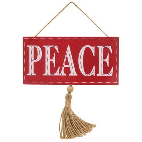 Peace Tassel Hanging Sign - The Fox Decor