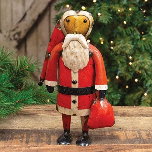 Vintage Metal Mr Clause - The Fox Decor