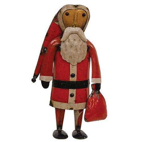 Vintage Metal Mr Clause - The Fox Decor