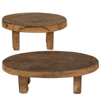 2 Set Wooden Oval Risers - The Fox Decor