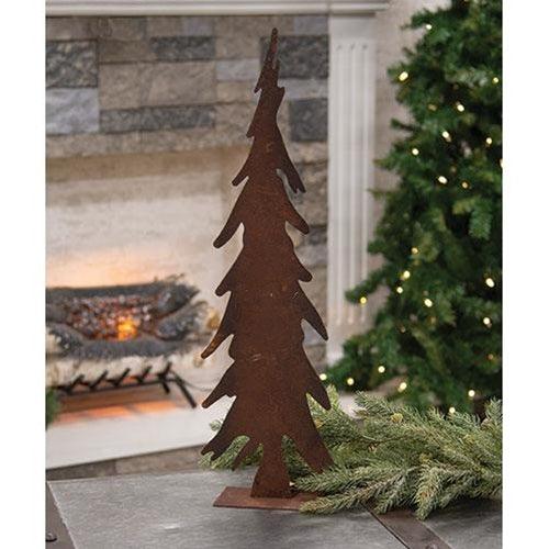 Rusty Metal Christmas Tree 23 - The Fox Decor