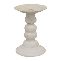 White Metal Shabby Chic Candle Holder - The Fox Decor