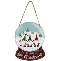Gnome Trio Wooden Snow Globe Ornament - The Fox Decor