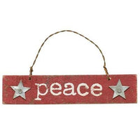 3 Set Joy Peace Believe Ornaments - The Fox Decor