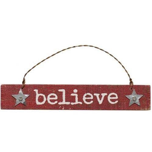 3 Set Joy Peace Believe Ornaments - The Fox Decor