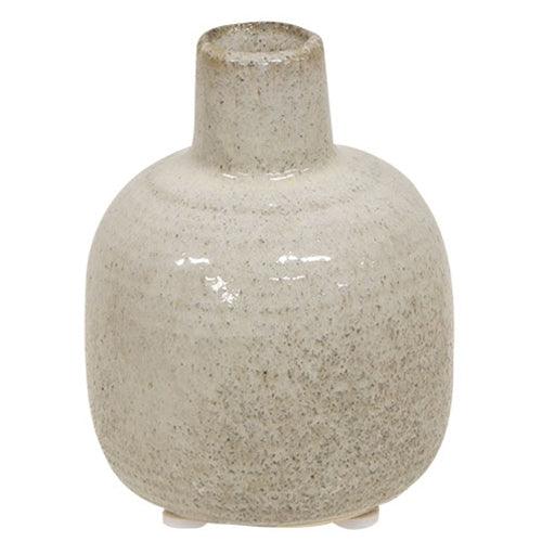 Large White Narrow Neck Porcelain Jar - The Fox Decor