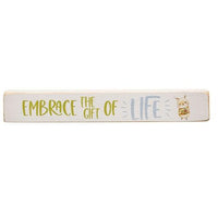 Embrace the Gift of Life Painted Wood Block 12 - The Fox Decor