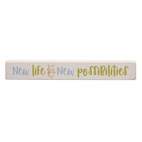 New Life New Possibilities Painted Wood Block 12 - The Fox Decor
