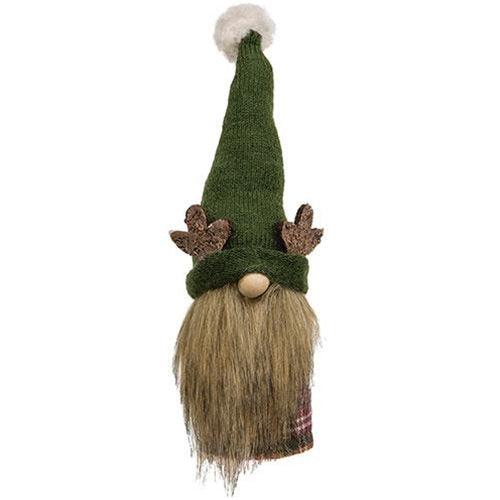 Green Reindeer Gnome Felted Sitter - The Fox Decor