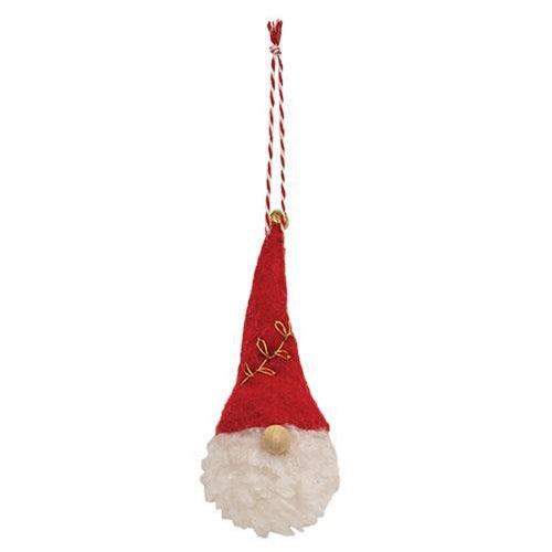 Jingle Bell Red Gnome Felted Ornament - The Fox Decor