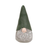 Small Green Hat Resin Gnome - The Fox Decor
