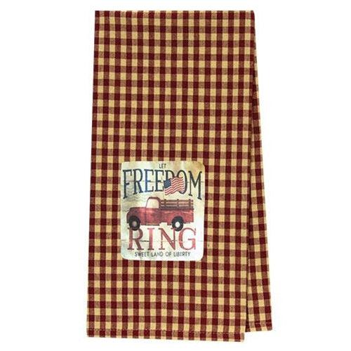 Let Freedom Ring Truck Dish Towel - The Fox Decor