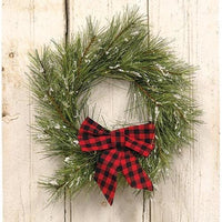 Red & Black Plaid Bow Ornament - The Fox Decor