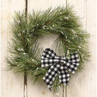 Black & White Plaid Bow Ornament - The Fox Decor