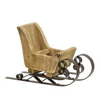 Santa Wooden Sleigh - The Fox Decor