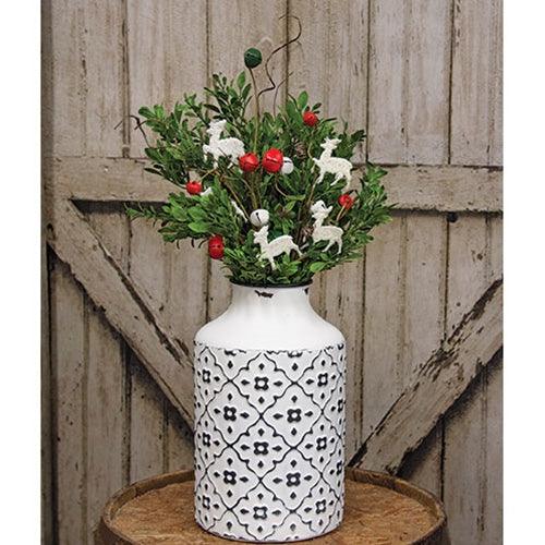 Small Red Jingle Bell & Deer Pick 1175 - The Fox Decor