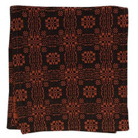 Pumpkin & Black Gettysburg Short Runner - The Fox Decor