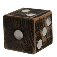 2 Set Distressed Wooden Dice - The Fox Decor