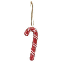 Resin Sparkle Candy Cane Ornament - The Fox Decor