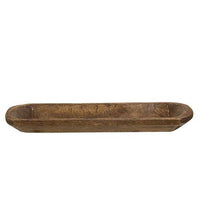 Carved Wood Small Bread Bowl - The Fox Decor