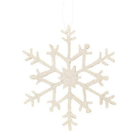 Sm White Snowflake Ornament - The Fox Decor