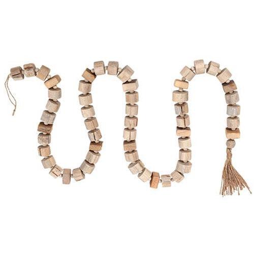 Natural Rustic Bead Garland - The Fox Decor
