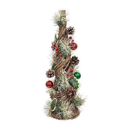 Christmas Woodland Pine Cone Tree Small - The Fox Decor