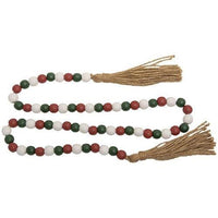 Holiday Multi-Color Beaded Garland with Tassels 48L - The Fox Decor