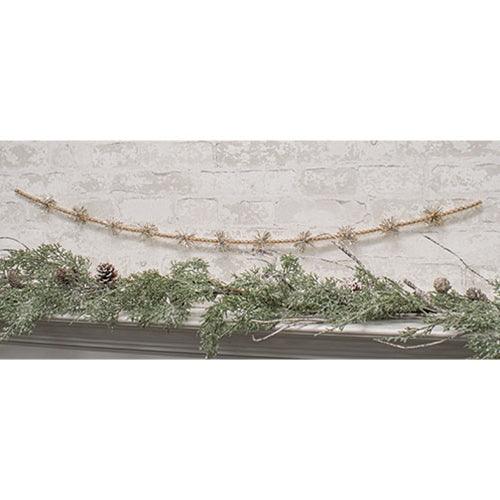 Champagne Bead & Tinsel Garland 43L - The Fox Decor