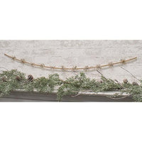 Champagne Bead & Tinsel Garland 43L - The Fox Decor