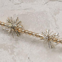 Champagne Bead & Tinsel Garland 43L - The Fox Decor