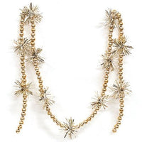 Champagne Bead & Tinsel Garland 43L - The Fox Decor