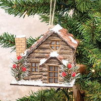 LED Winter Lodge House Ornament - The Fox Decor