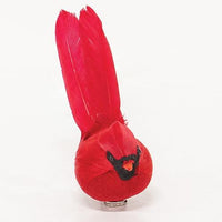 Mini Red Feathered Cardinal Clip - The Fox Decor